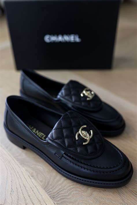 Chanel lambskin loafers